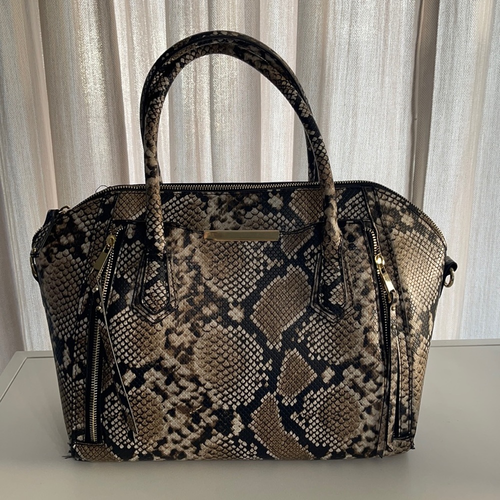 Massimo Faux Snake Skin Handbag